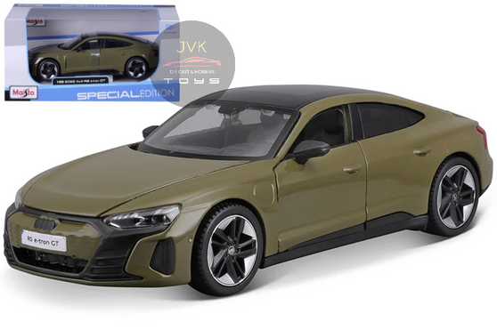 2022 AUDI RS E-TRON GT GREEN 1/25 SCALE DIECAST CAR MODEL BY MAISTO 32907