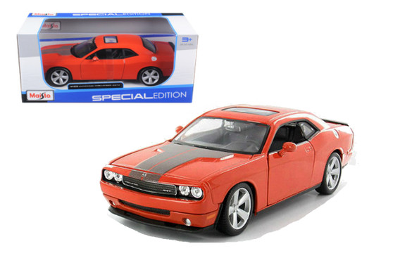 2008 Dodge Challenger SRT8 Orange 1/24 Scale Diecast Car Model By Maisto 31280