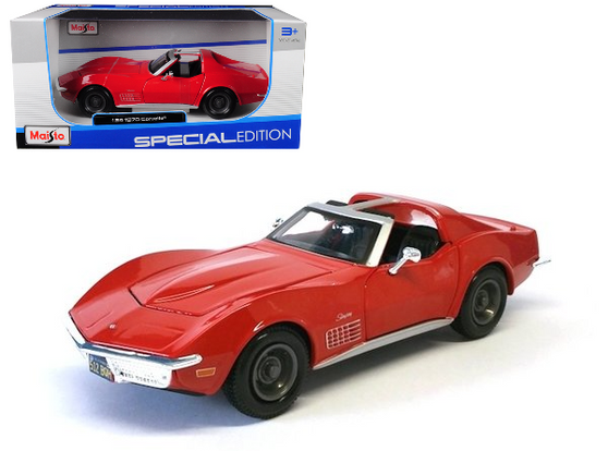 1970 CHEVROLET CORVETTE STINGRAY BLUE 1/24 SCALE DIECAST CAR MODEL BY MAISTO 31202