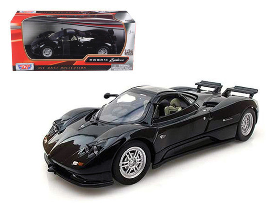 Pagani Zonda C12 Black 1/24 Scale Diecast Car Model By Motor Max 73272