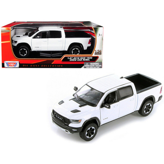 2019 DODGE RAM 400 CREW CAB REBEL PICKUP TRUCK RED 1/24 SCALE BY MOTOR MAX 79358