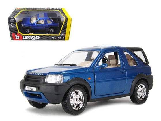 Land Rover Freelander With Rear Cab Blue 1/24 Scale Diecast Model By Bburago 22012