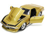 1969 CHEVROLET CORVETTE STINGRAY ZL-1 GOLD 1/24 SCALE DIECAST CAR MODEL BY JADA TOYS 33863