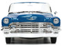 1956 CADILLAC ELDORADO & BLUE M&M FIGURE HOLLYWOOD RIDES 1/24 SCALE DIECAST CAR MODEL BY JADA TOYS 33726