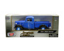 1937 FORD PICKUP TRUCK BLACK & BLUE 1/24 SCALE DIECAST CAR MODEL BY MOTOR MAX 73233