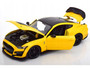 2020 FORD MUSTANG SHELBY GT500 YELLOW 1/18 SCALE DIECAST CAR MODEL BY MAISTO 31452