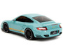 PORSCHE 911 TURBO 997 LIGHT BLUE PINK SLIPS 1/24 SCALE DIECAST CAR MODEL BY JADA TOYS 35060