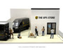 UPS STORE DIORAMA 1/64 SCALE FOR DIECAST CAR MODELS BY GREENLIGHT 51491