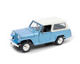1967 JEEP JEEPSTER COMMANDO STATION WAGON BLUE 1/24 SCALE DIECAST CAR MODEL BY WELLY 24117