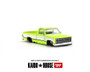 CHEVROLET SILVERADO FLO PICKUP TRUCK V1 YELLOW CHROME 1/64 SCALE DIECAST CAR MODEL BY MINI GT KAIDO HOUSE KHMG112