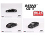 MERCEDES BENZ EQS 580 4MATIC BLACK 1/64 SCALE DIECAST CAR MODEL BY TSM MINI GT MGT00694