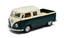 1963 VOLKSWAGEN BUS DOUBLE CAB TRUCK BOX OF 12 PULL BACK ACTION 5" LONG 1/43 SCALE BY KINSMART KT5387D