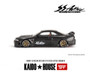 NISSAN SKYLINE GT-R R33 ACTIVE CARBON R 1/64 SCALE DIECAST CAR MODEL BY MINI GT KAIDO HOUSE KHMG116