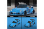 PORSCHE RWB 964 HIDEYOSHI BLUE 1/64 SCALE DIECAST CAR MODEL BY MINI STATION MSPORBL