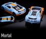 BUGATTI VEYRON SUPER SPORT GULF LIVERY ORANGE WHEELS TAIL CAN GO UP AND DOWN AND ENGINE COVER REMOVED 1/64 SCALE DIECAST CAR MODEL BY MORTAL MORBUGGULFOR