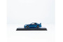 NISSAN SKYLINE GT-R R34 FULL CHROME BLUE CARBON FIBER WITH MAGAZINE CHINA CHINESE CLDC 1/64 SCALE DIECAST CAR MODEL BY INNO INNO64 INCLDCCN