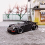 PORSCHE 964 RWB BLACK 1/64 SCALE DIECAST CAR MODEL BY FLAME FLPORBK