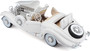 1936 MERCEDES BENZ 500K SPECIAL ROADSTER WHITE 1/18 SCALE DIECAST CAR MODEL BY MAISTO 36055