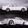 MERCEDES BENZ 560 SEC AMG W126 WHITE 1/64 SCALE DIECAST CAR MODEL BY RHINO MODELS R560WH