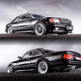 MERCEDES BENZ 560 SEC AMG W126 BLACK 1/64 SCALE DIECAST CAR MODEL BY RHINO MODELS R560BK