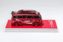 VOLKSWAGEN T1 VW VAN BUS KOMBI COKE COCA COLA RED WITH SURFBOARD 1/64 SCALE DIECAST CAR MODEL BY FLAME MODELS FCOKEVW