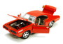 1969 Pontiac GTO Orange 1/24 Scale Diecast Car Model By MotorMax 73242