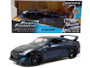 2009 NISSAN GT-R R35 BLUE BRIAN'S FAST & FURIOUS 1/24 SCALE DIECAST CAR MODEL BY JADA TOYS 97036