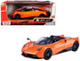 Pagani Huayra Roadster Orange 1/24 Scale Diecast Car Model By Motor Max 79354