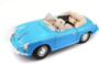 1961 PORSCHE 356B CABRIOLET BLUE 1/18 SCALE DIECAST CAR MODEL BY BBURAGO 12025