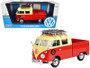 VOLKSWAGEN TYPE 2 T1 #8 PICKUP WITH ROOF RACK & LUGGAGE 1/24 SCALE DIECAST CAR MODEL BY MOTOR MAX 79582