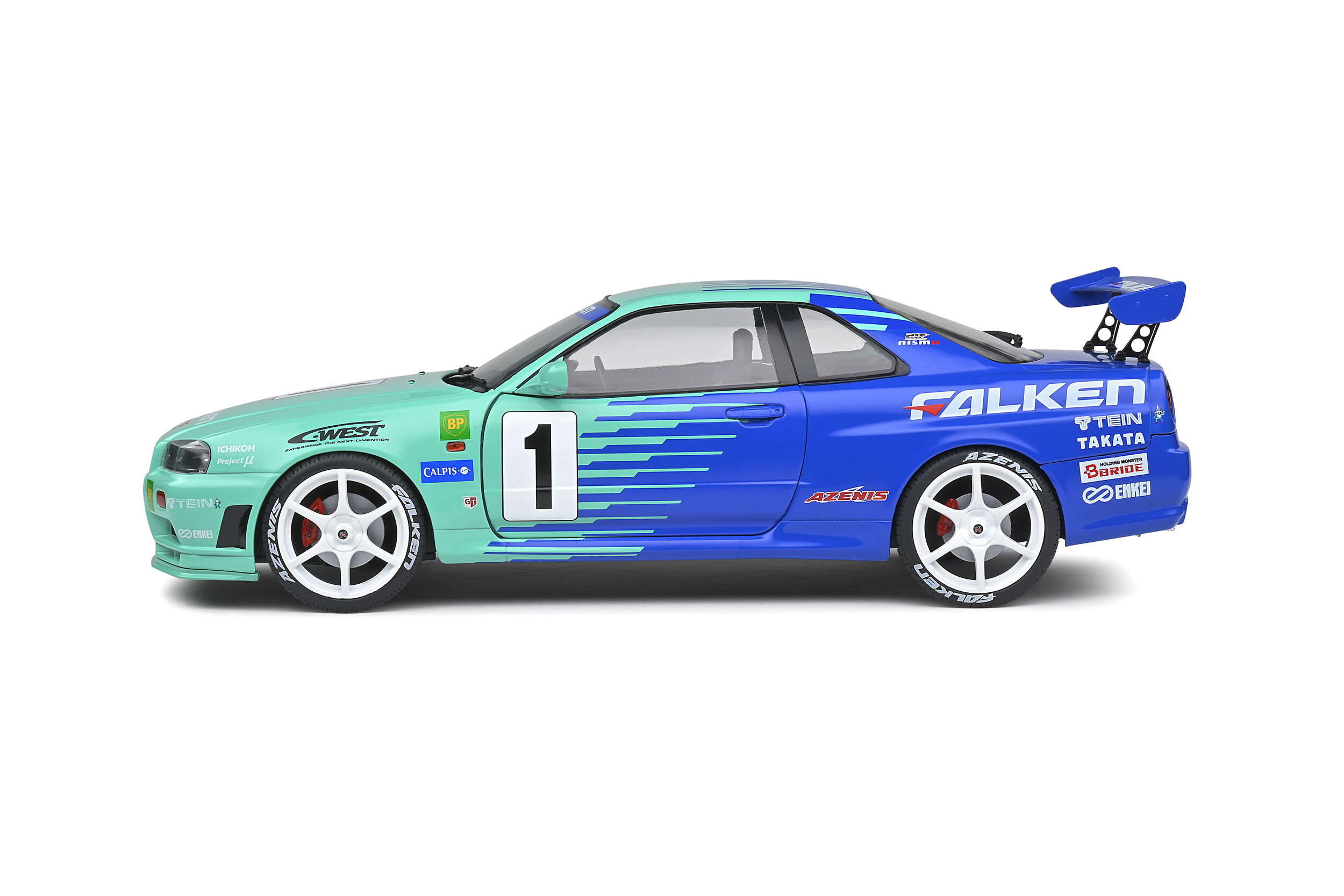 NISSAN SKYLINE GT-R R34 FALKEN LIVERY JGTC 2001 1999 #1 H 