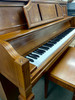 Used Yamaha P600 Upright Piano - Tuscan Ash w/Bench