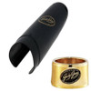 JodyJazz AS1 Power Ring Ligature & Cap | for HR* Alto Saxophone Mouthpiece | 24k Gold-Plated