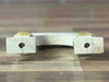 Maple Leaf Strings Adjustable 1/4 Bass Bridge Blank - Brass