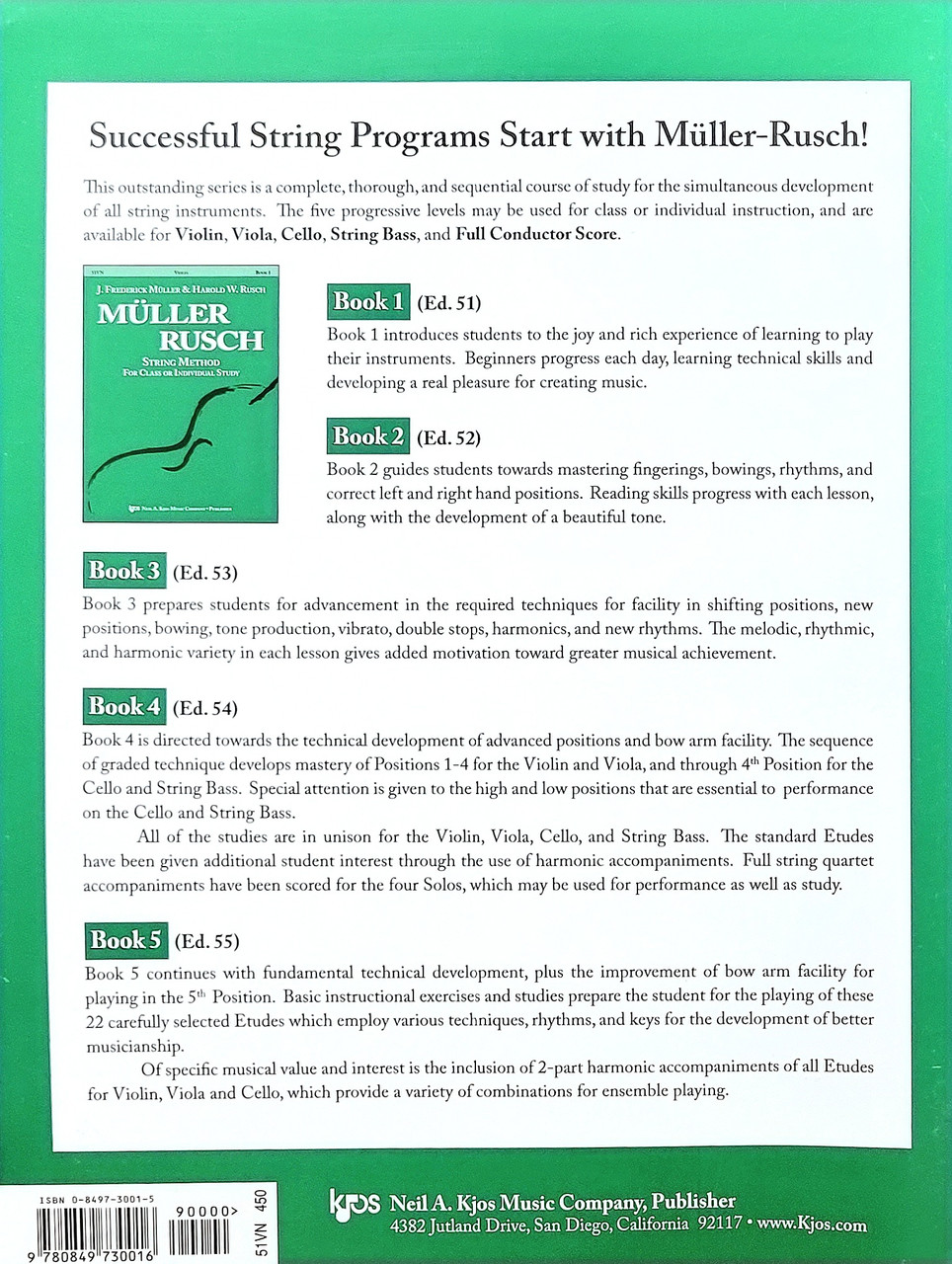 Muller Rusch - Violin String Method Book 1 - Piano Gallery