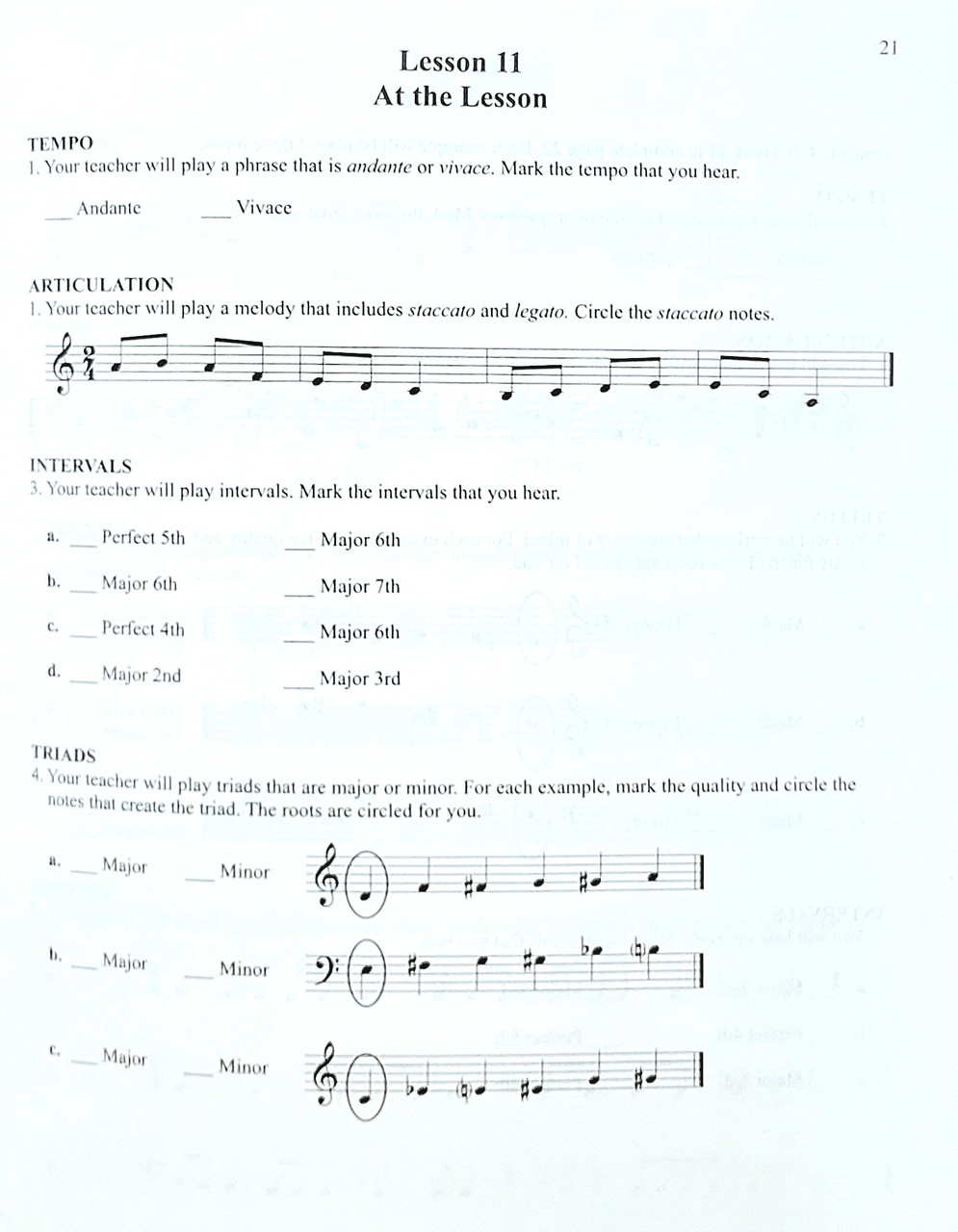 Ear Training Basics - Level 3 - Student Book - Piano Gallery