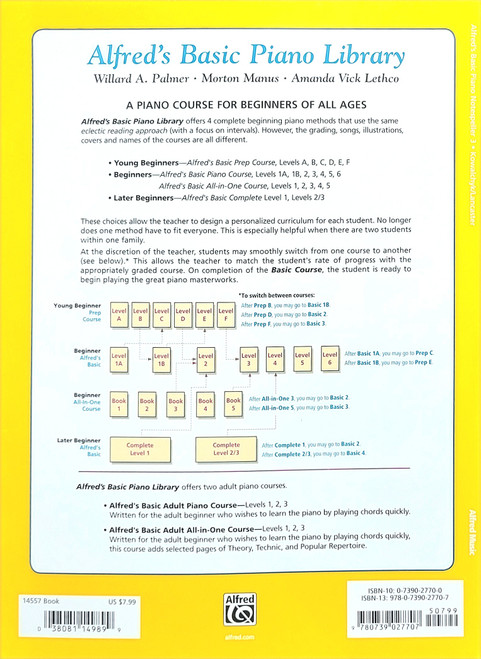 Alfred's Basic piano Library Notespeller Book Level 3 Alfred's Basic piano Library Notespeller Book Level 3