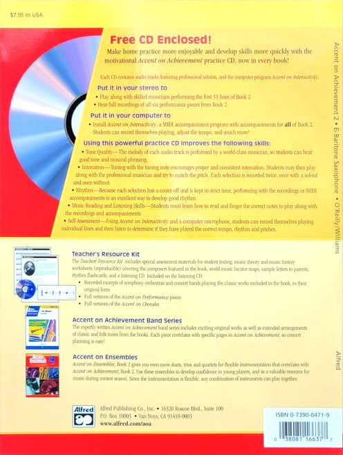 Alfred's Accent on Achievement E Flat Baritone Saxophone Book 2 (w/ CD) Alfred's Accent on Achievement E Flat Baritone Saxophone Book 2 (w/ CD)