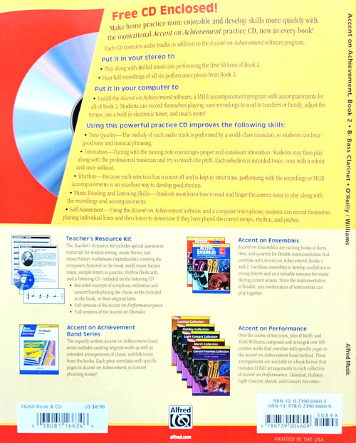 Alfred's Accent on Achievement B Flat Bass Clarinet Book 2 (w/ CD) Alfred's Accent on Achievement B Flat Bass Clarinet Book 2 (w/ CD)