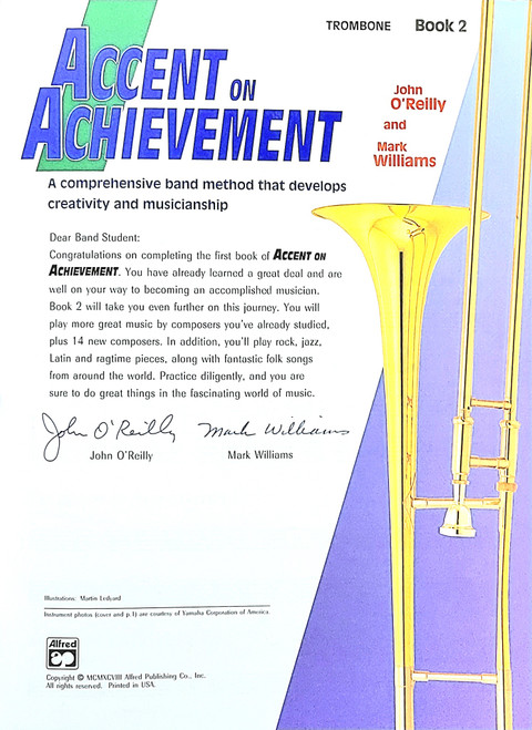 Alfred's Accent on Achievement Trombone Book 2 (w/ CD)