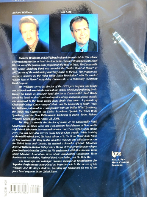 Foundations for Superior Performance B Flat Tenor Saxophone Foundations for Superior Performance B Flat Tenor Saxophone