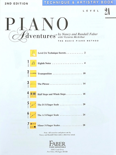 Piano Adventures Technique and Artistry Book Level 2A (2nd Edition) Piano Adventures Technique and Artistry Book Level 2A (2nd Edition)