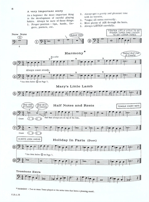 First Division Band Method Part 1 B Flat Trombone First Division Band Method Part 1 B Flat Trombone