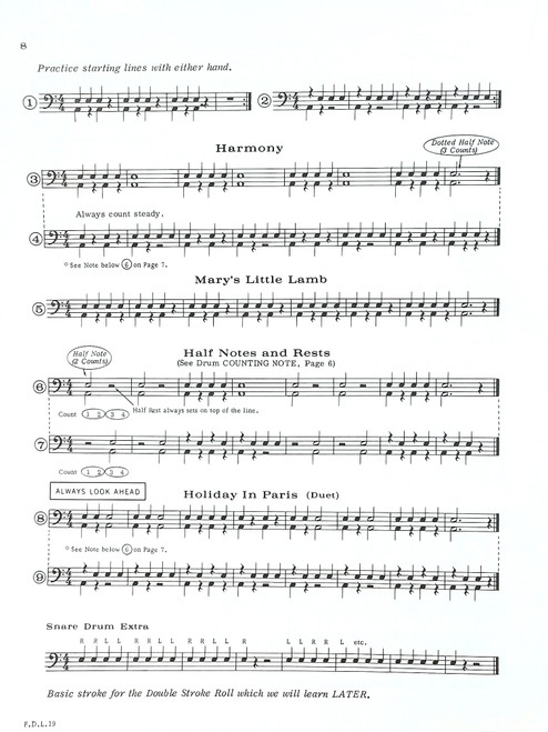 First Division Band Method Part 1 Snare Drums First Division Band Method Part 1 Snare Drums