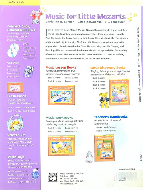 Alfred's Music For Little Mozarts Music Discovery Book 4 Alfred's Music For Little Mozarts Music Discovery Book 4