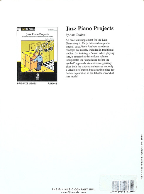 Jazz Piano Projects Pre-Jazz Level 