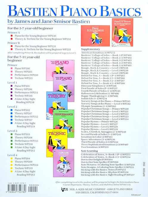 Bastien Piano Basics Theory Level 4