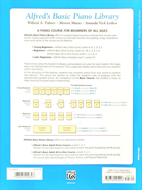 Alfred's Basic Piano Library Lesson Level 5 