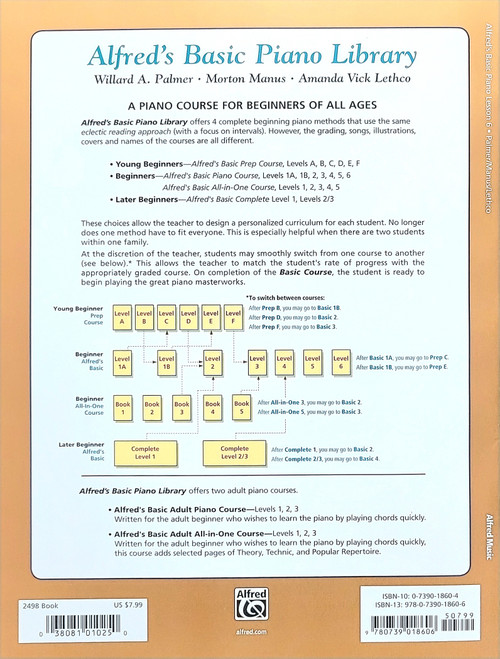 Alfred's Basic Piano Library Lesson Level 6