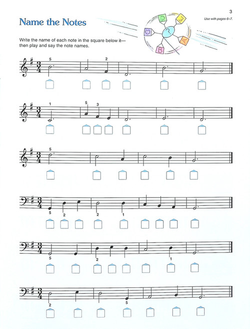 Alfred's Basic Piano Library Prep Course Notespeller Book Level F